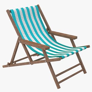 3D Beach Chair model