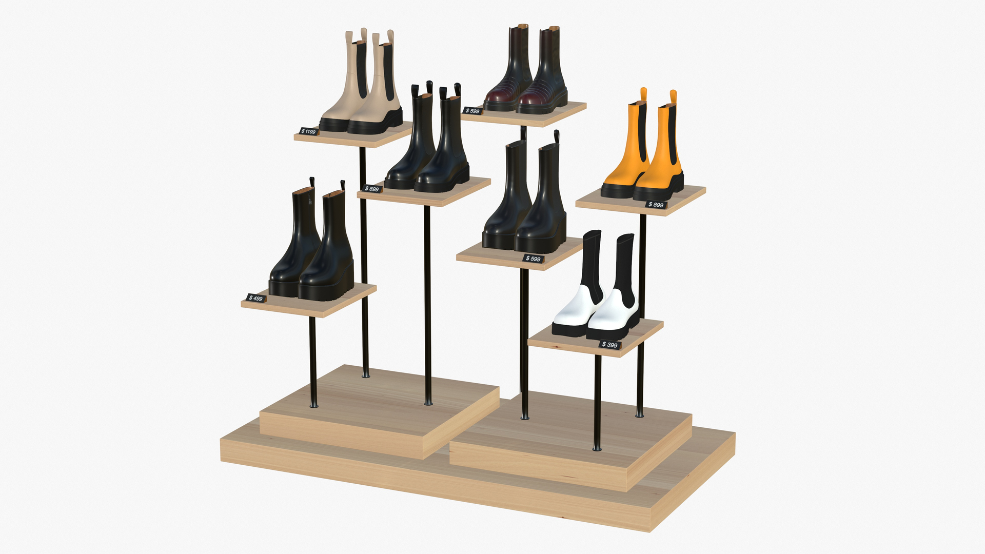 3D Shoe Store Stand TurboSquid 1963822