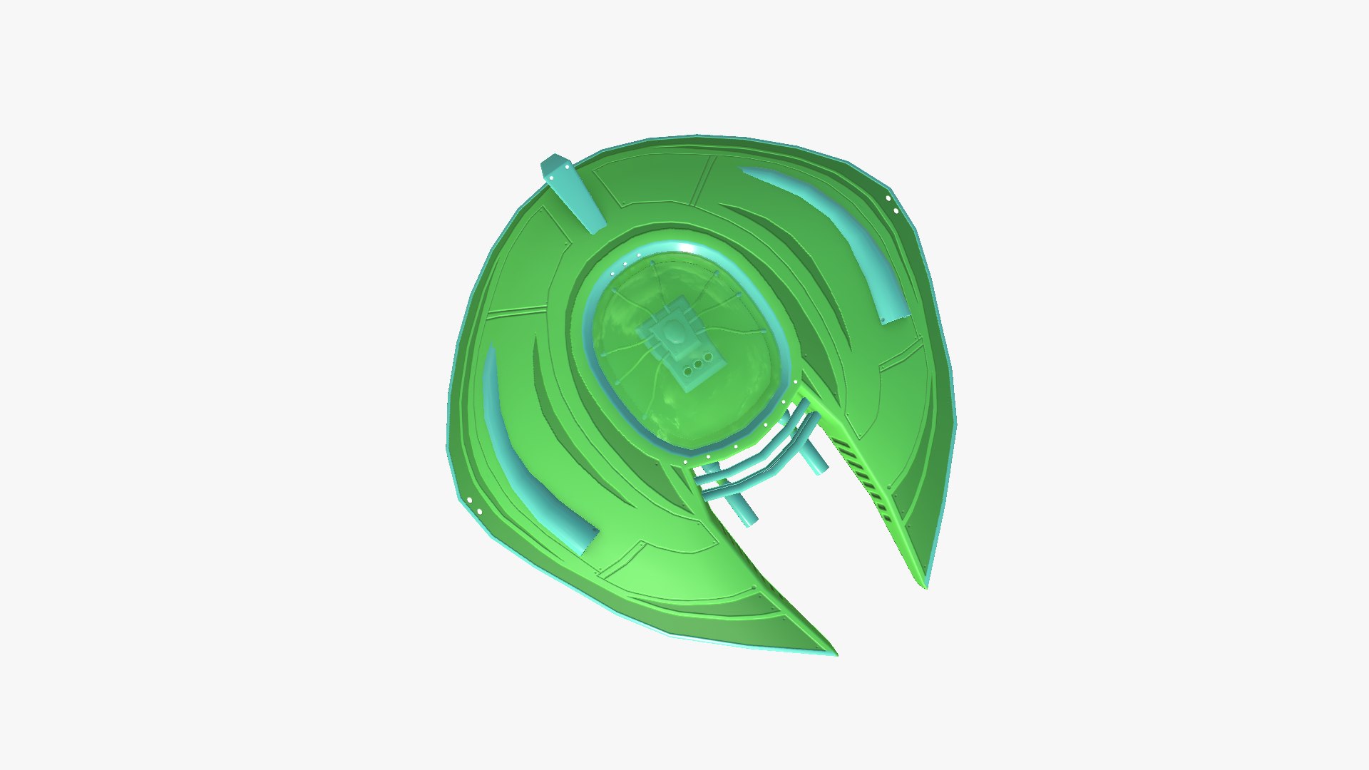 3D Alien Spaceship UFO D12 Cartoon - Sci Fi Spacecraft Design ...