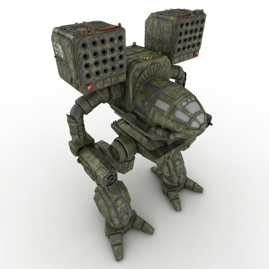 mechwarrior robot 3d model