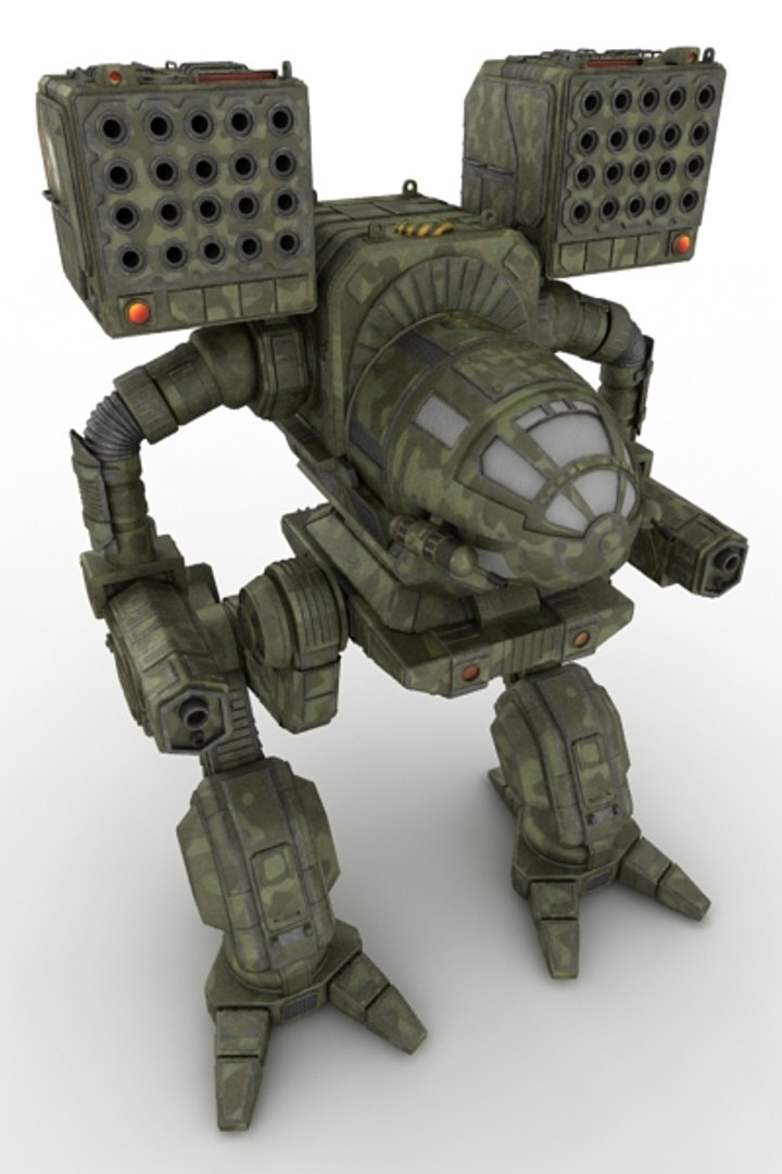 mechwarrior robot 3d model