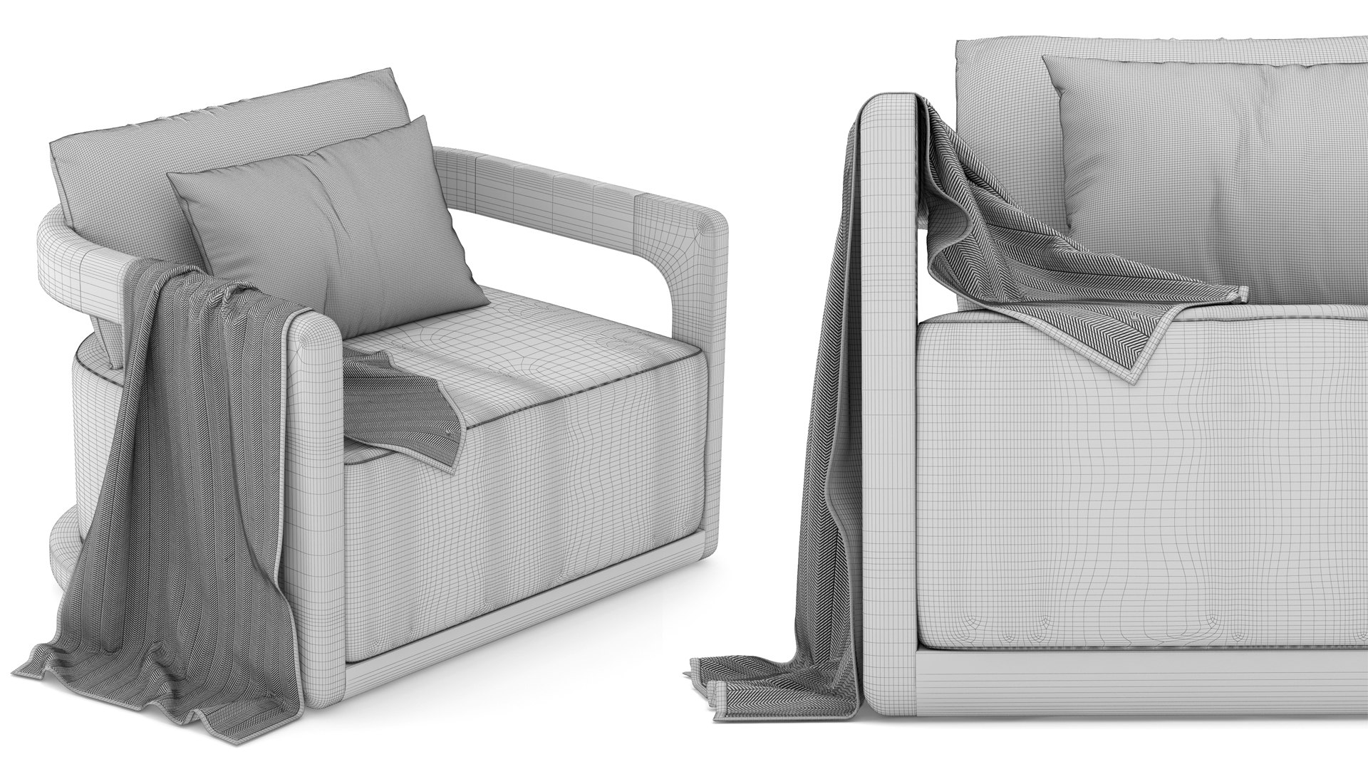 RH Outdoor Cassale Collection 3D Model TurboSquid 1997732