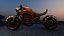 Post Apocalyptic Demon Motorcycle Game Ready 3D Model