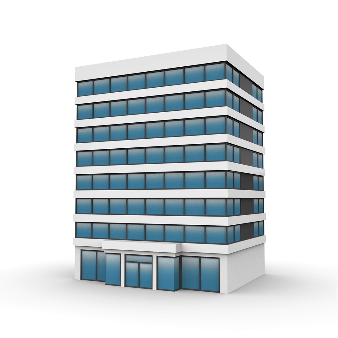 Cartoon Office Building 4 3D - TurboSquid 2015547