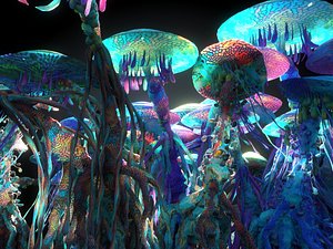 3D avatar fungus tree pack model