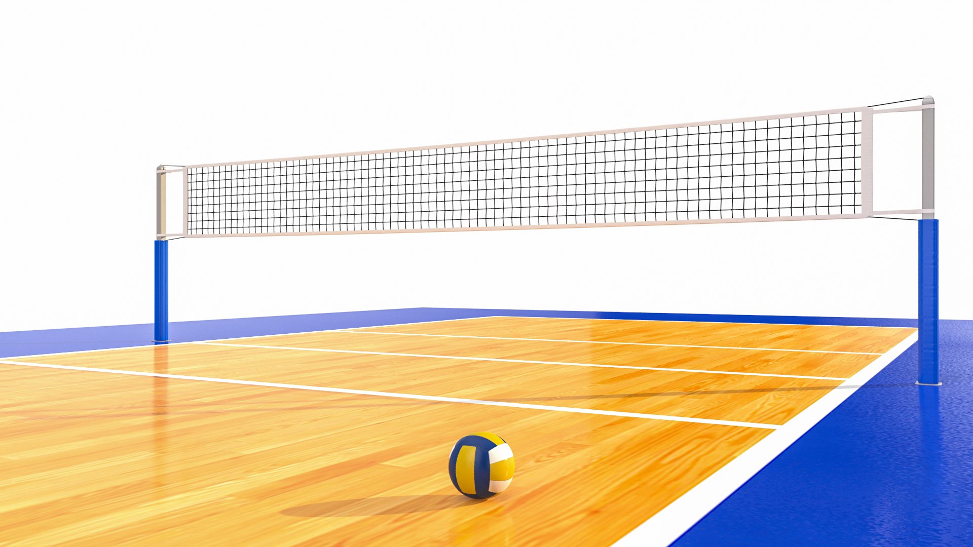 3D Volleyball Court 08 model - TurboSquid 2055111