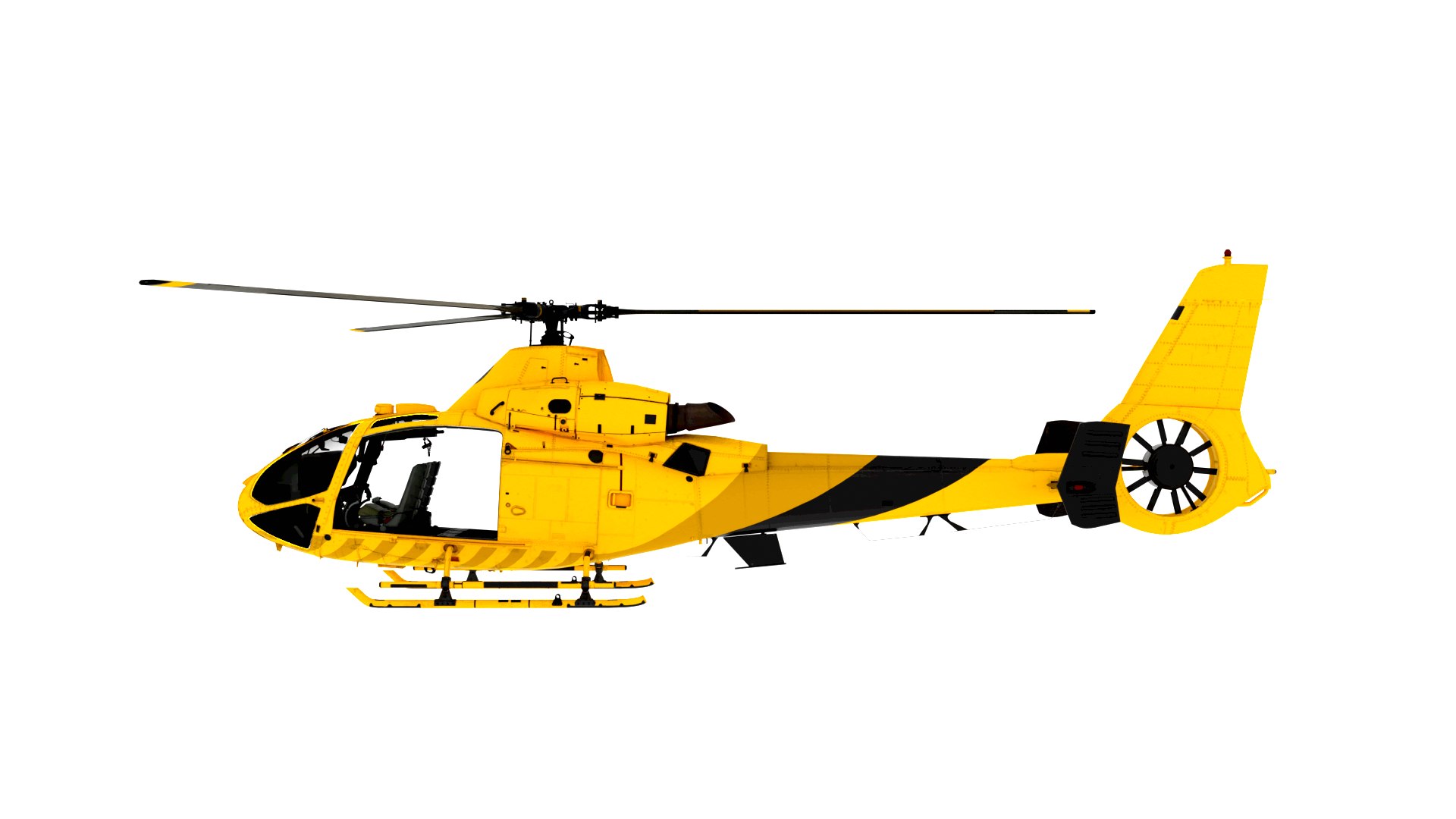 3D Model SA 341 Gazelle Rigged Military Helicopter 3D Model High Detail ...