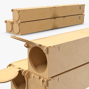 Hypersonic Missile Launcher Container Desert