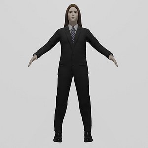 20 Years Old Rigged Female 3D model