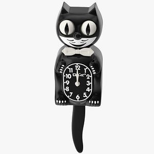 Black Kit Cat Clock