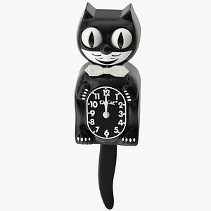 Black Kit Cat Clock