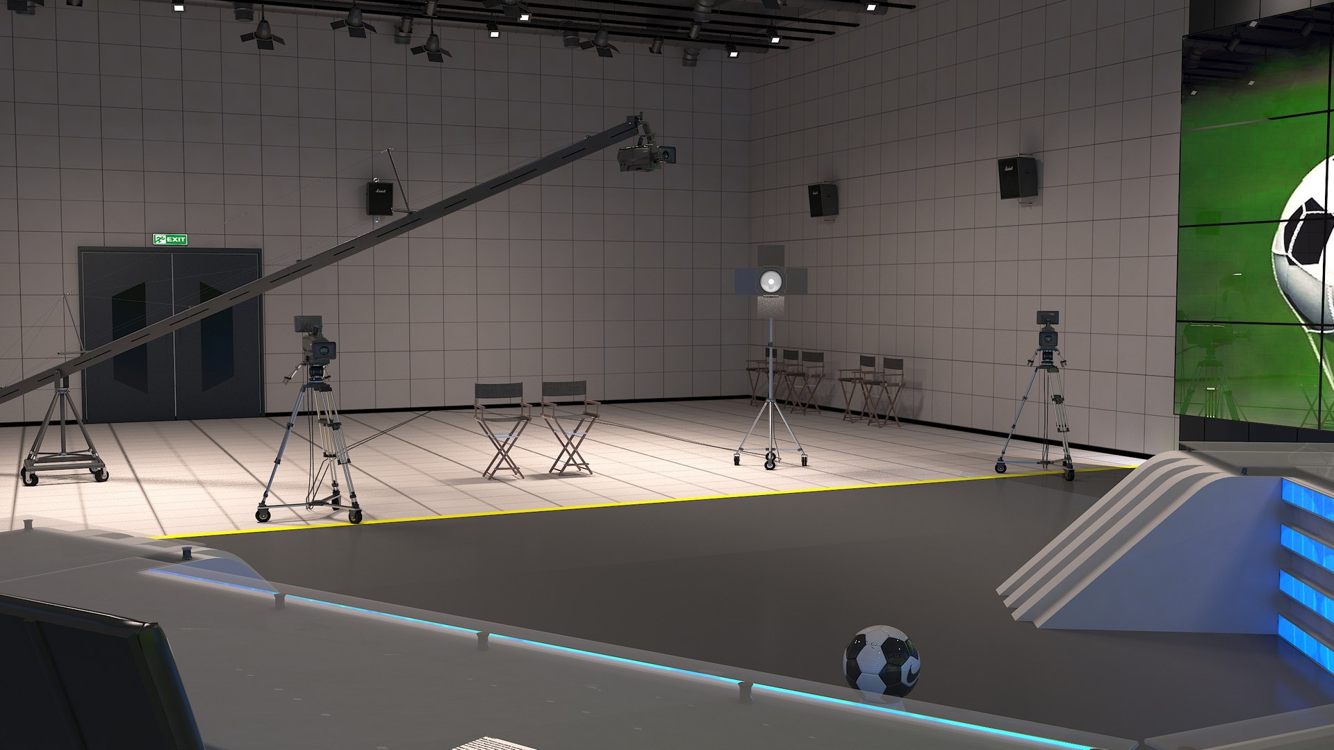 3D Studio Sports Model - TurboSquid 1707800