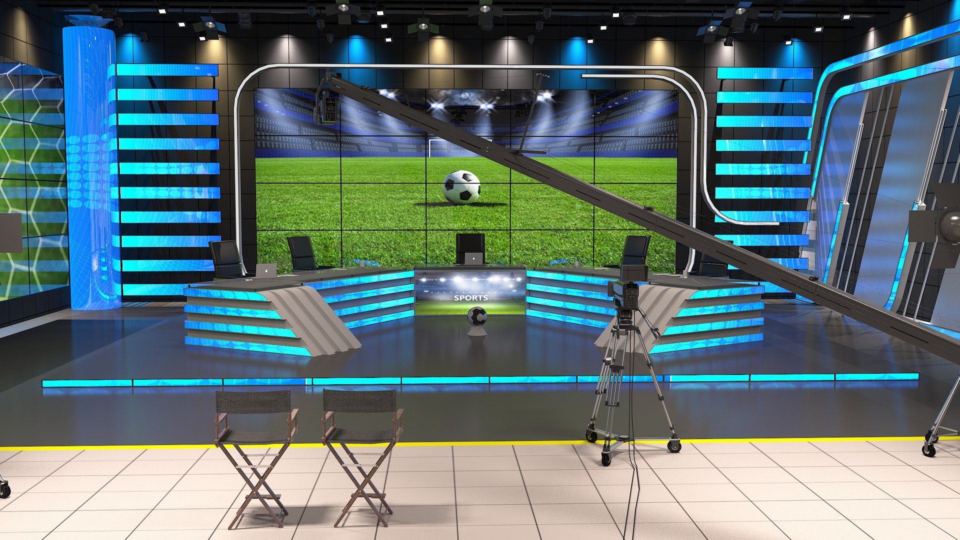 3D Studio Sports Model - TurboSquid 1707800