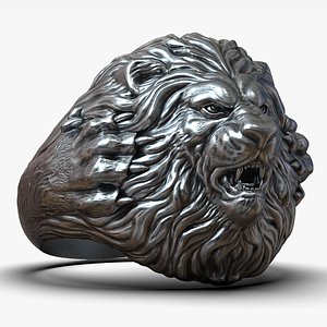Lion ring for 3d printing