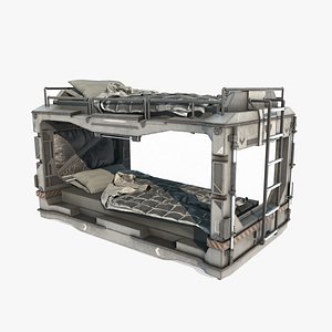 Future Science Fiction Bed 3D model