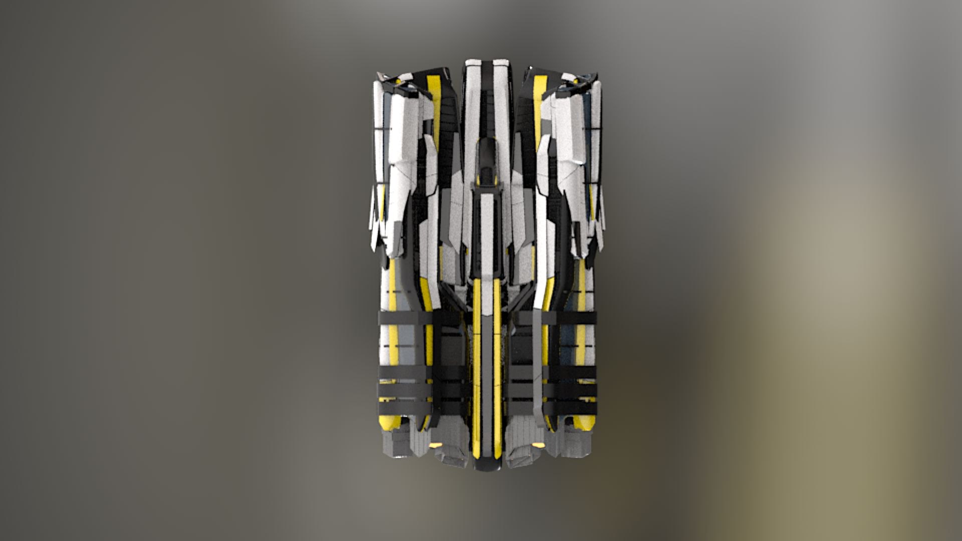 3D Lowpoly Sci Fi Spaceship Space Craft Air Vehicle 23 model ...