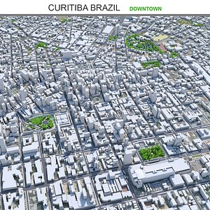 Curitiba Downtown Brazil 3D model