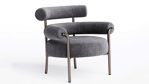 Fabric armchair model