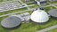 Modern Water Treatment Plant PBR 3D model