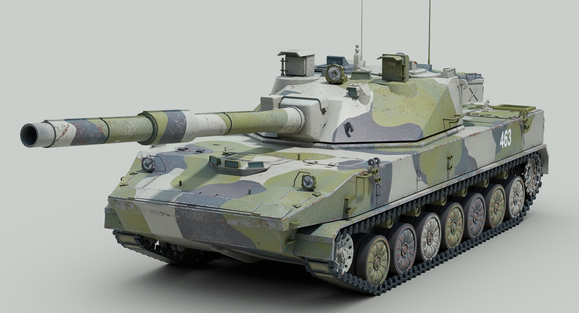 3d model of 2s25 sprut russian