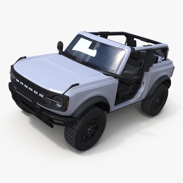 福特 Bronco 越野 SUV 标志性银色3D模型 - TurboSquid 2320515