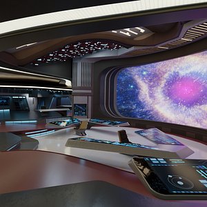 Spaceship Bridge 3D model