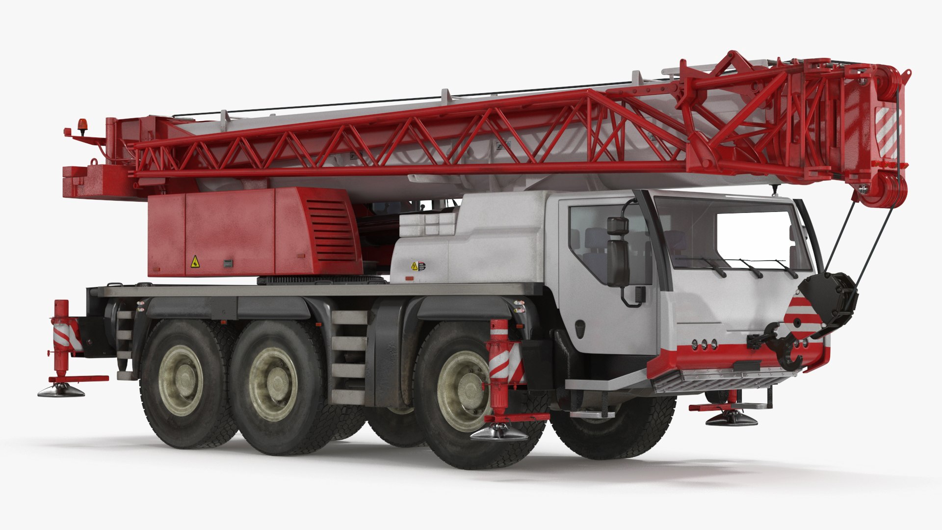 Mobile Crane Truck 3D model preview
