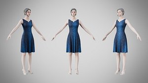 3D Dress 36 Digital Horizon Weave model