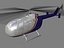 3d model bo105 helicopter