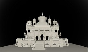 3d indian fantasy temple model