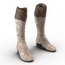 Knee High Boots 3D Model