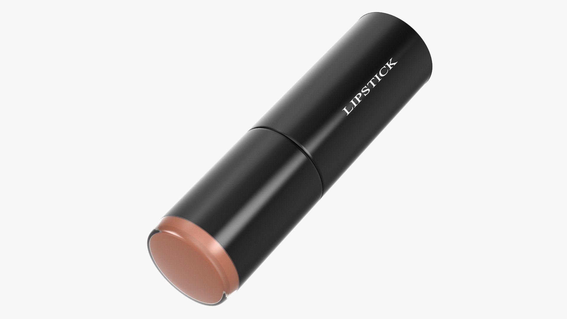 Brown Color Round Lipstick 3D model preview