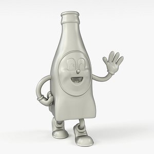 3D Nuke Cola Bottle Mascot model