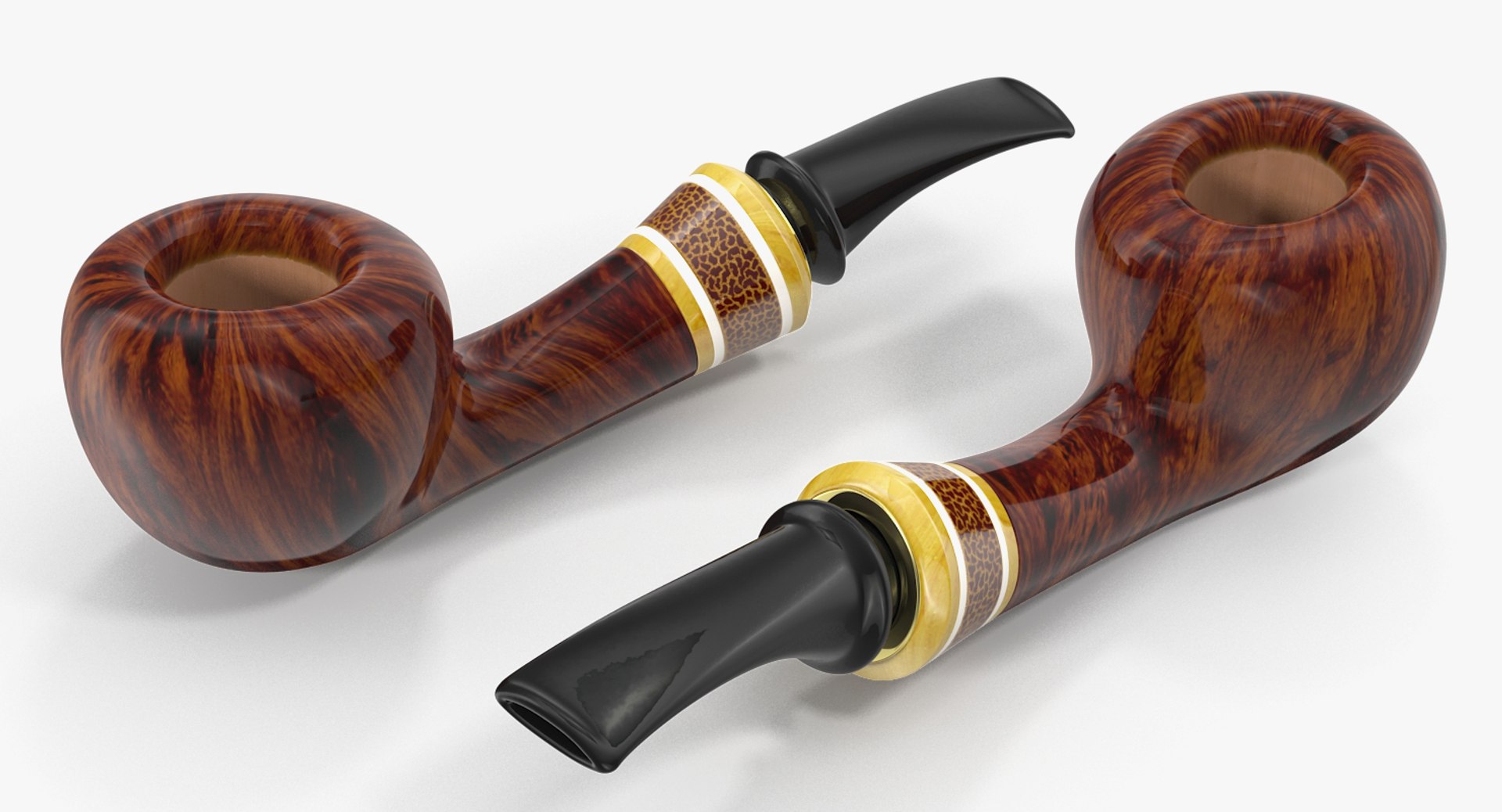 Tobacco Smoking Pipe 3D model preview