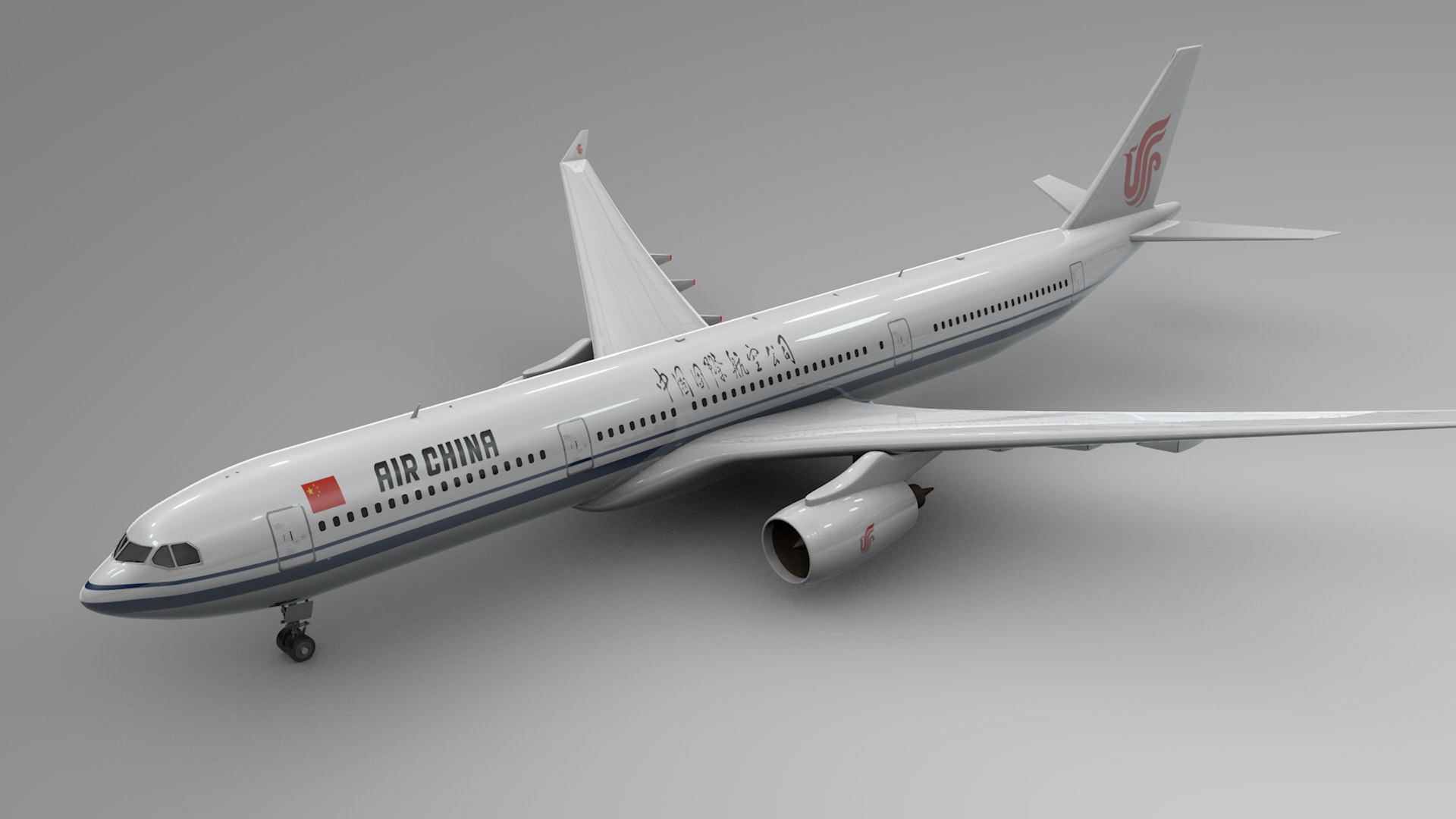 Airbus A330-300 Air China 3D Model - TurboSquid 1458065