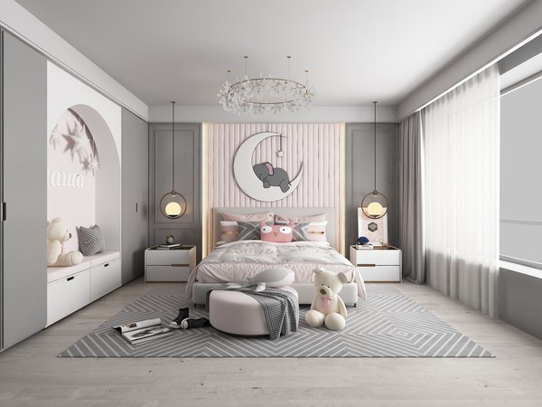 Kids Bedroom - Children Bedroom - 20 3D model