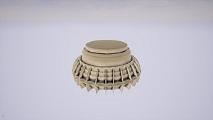 3D model vs 2 anti-tank landmine