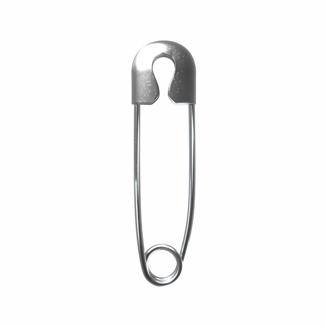 Safety pin model - TurboSquid 1785621