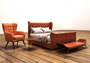 HIGH DETAIL MODERN BED