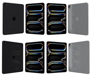 Apple iPad Pro 11 And 13 2024 3D model