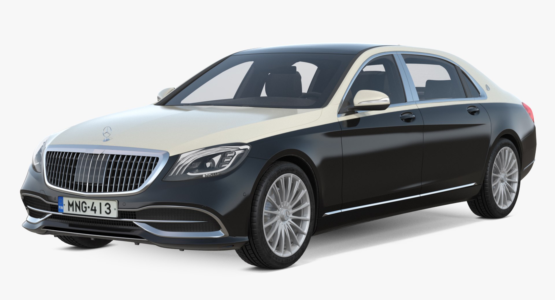 Mercedes Benz S560 Maybach 3D Model 3D model preview