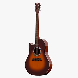 Acoustic guitar slope shouldered dread model PBR model