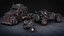Postapokalyptisches Buggy-3D-Modell