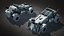 Postapokalyptisches Buggy-3D-Modell
