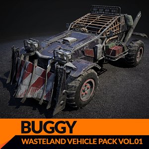 Post Apocalyptic Buggy 3D Model 3D model