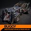 Postapokalyptisches Buggy-3D-Modell