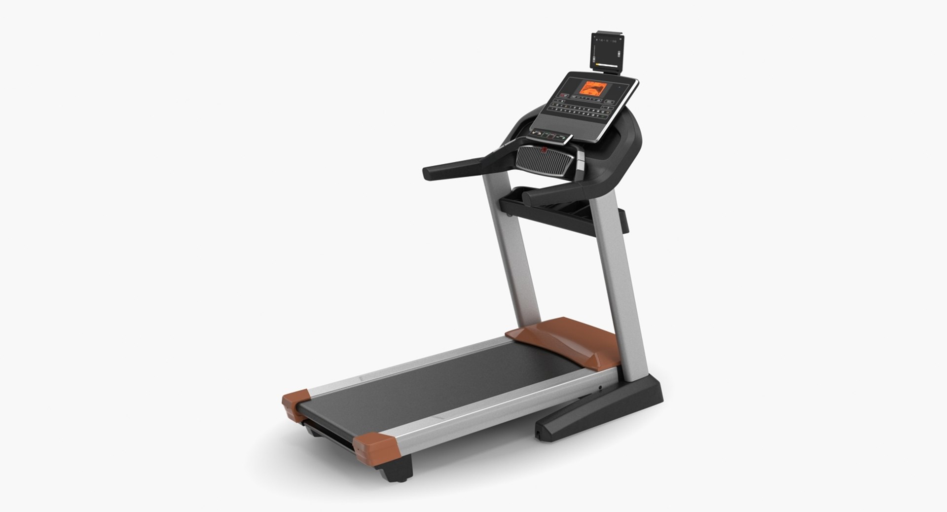 Fitness Treadmill Pro Rigged 3D model preview