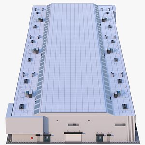 Mega Factory Building 3D model
