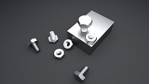 3d model nut