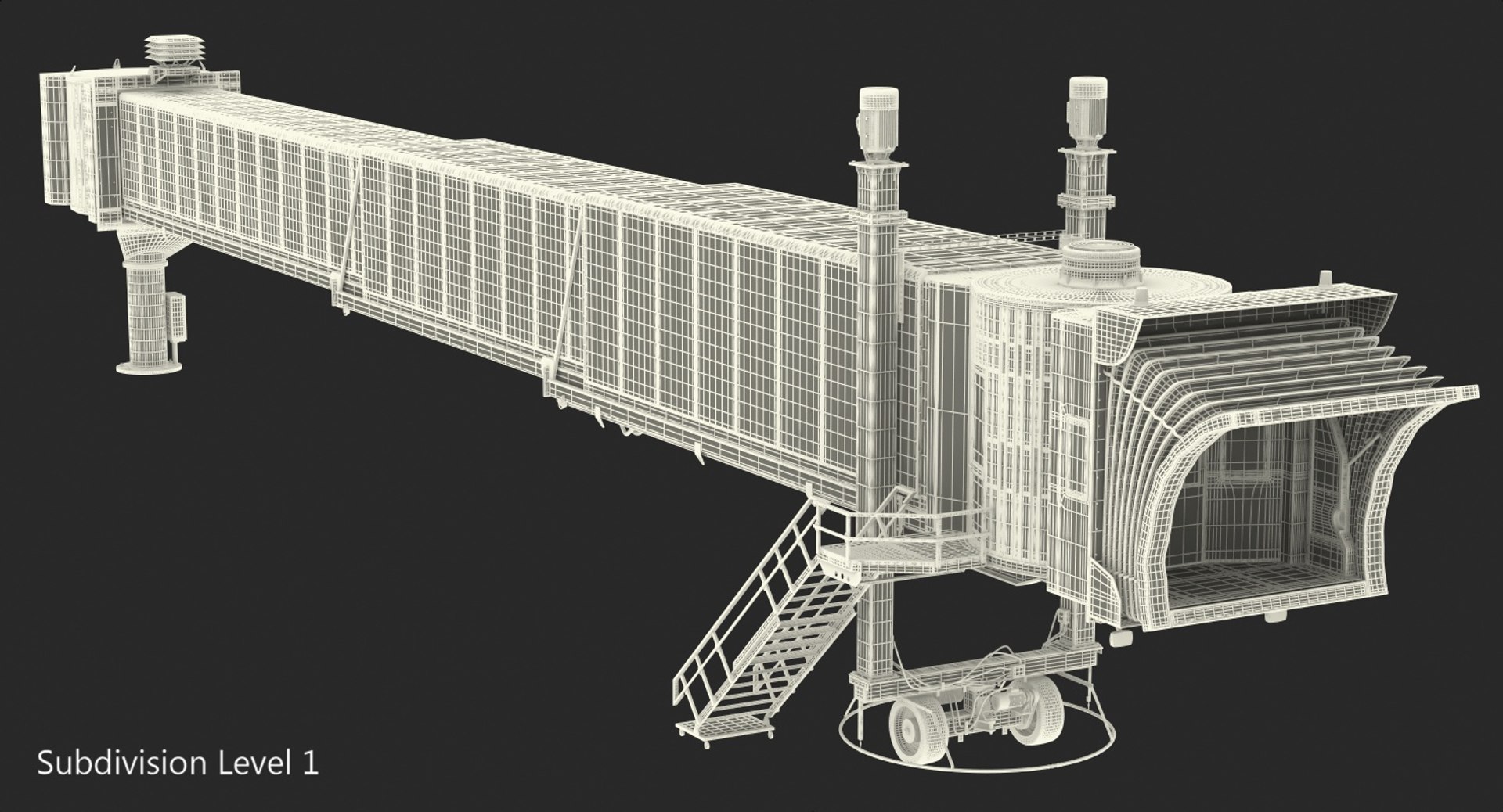 3D airport terminal jetway bridge model https://p.turbosquid.com/ts-thumb/bn/Mmne2L/LEQNMssj/airportterminaljetwaybridge3dsmodel019/jpg/1538510091/1920x1080/fit_q87/5118eac39aa56a4af8da5ef1e0c1dd9532a2fe08/airportterminaljetwaybridge3dsmodel019.jpg